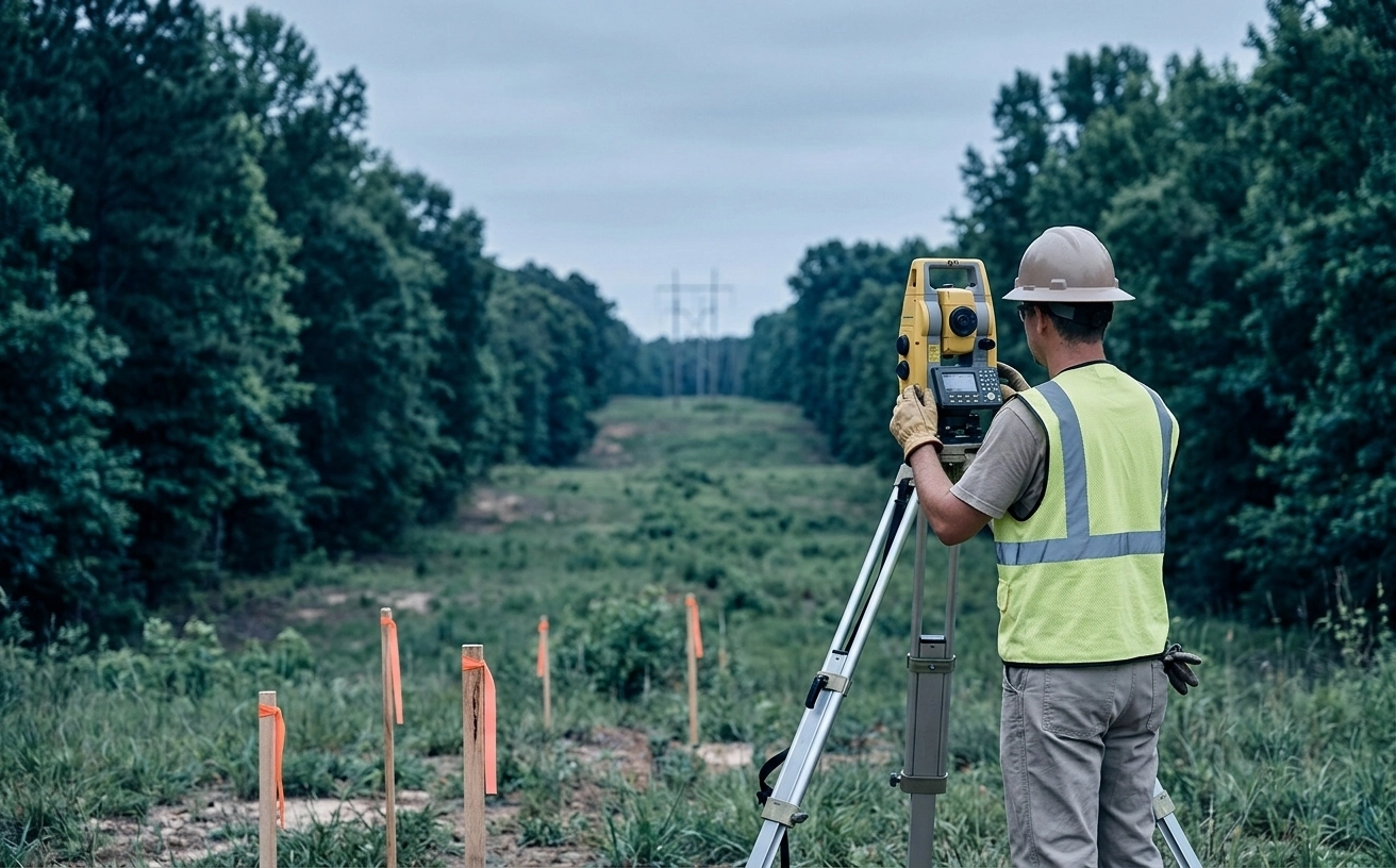 Licensed Professional Land Surveyor placement — Rural North Carolina